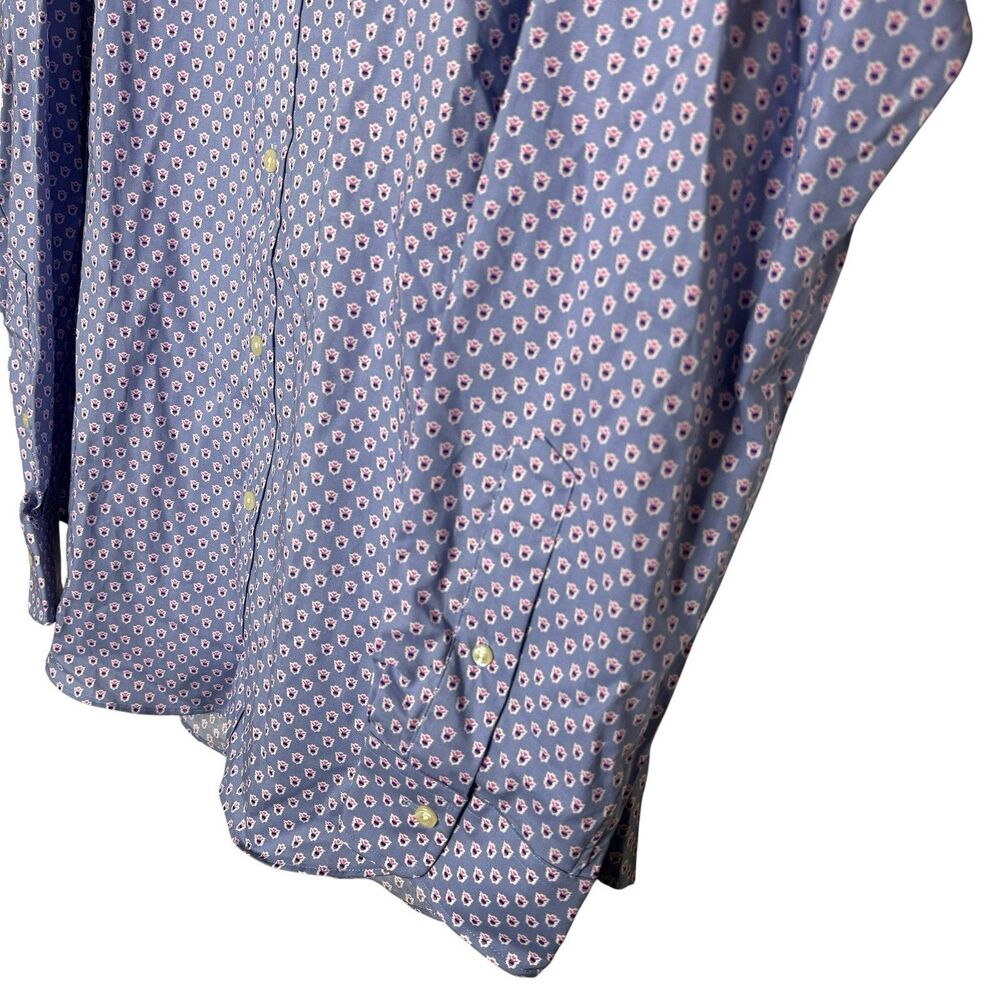 NWT Polo Ralph Lauren Men’s Blue Floral Print L Long‎ Sleeve Button Down Shirt - Picture 3 of 9